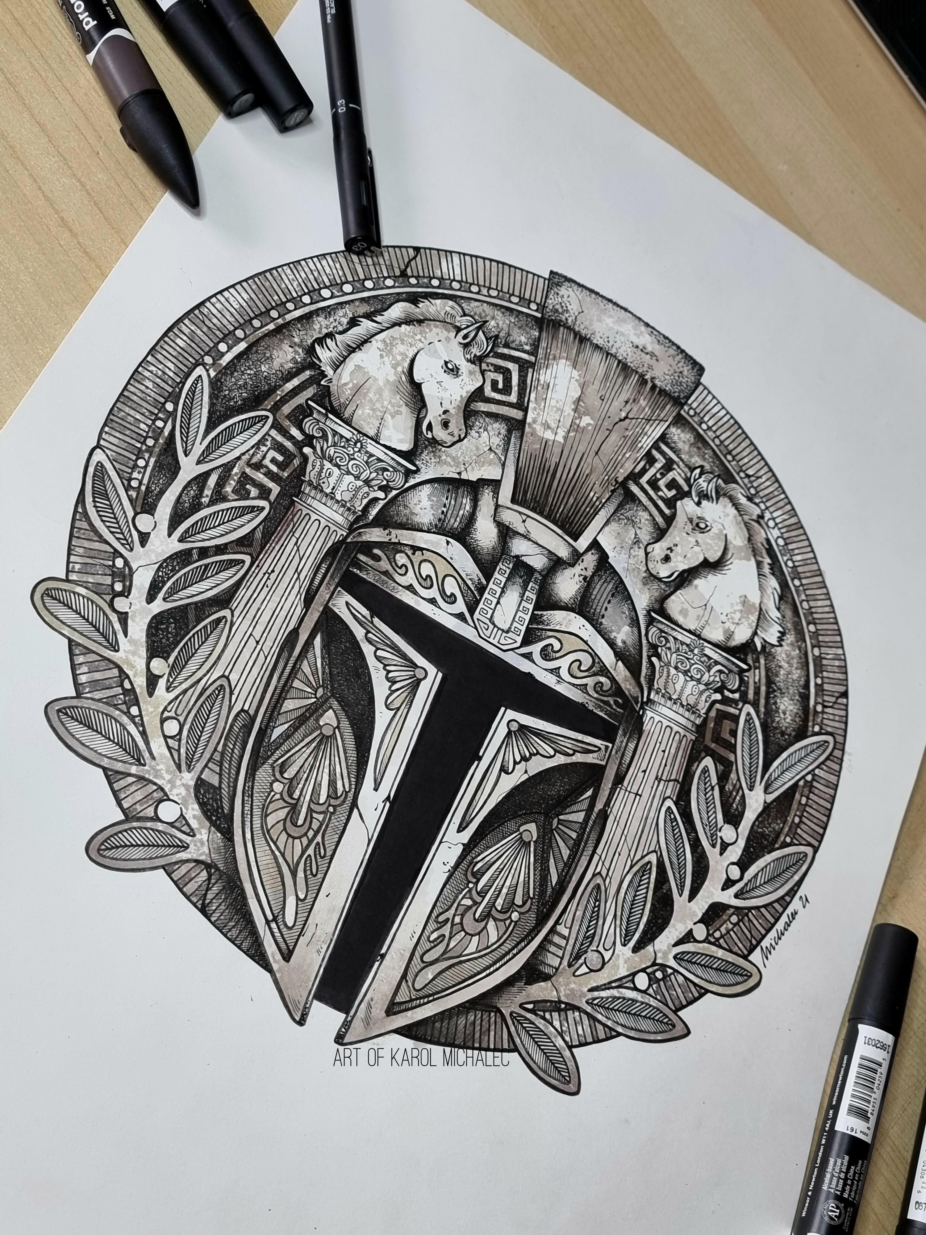 Sparta Mando... OC drawing by me