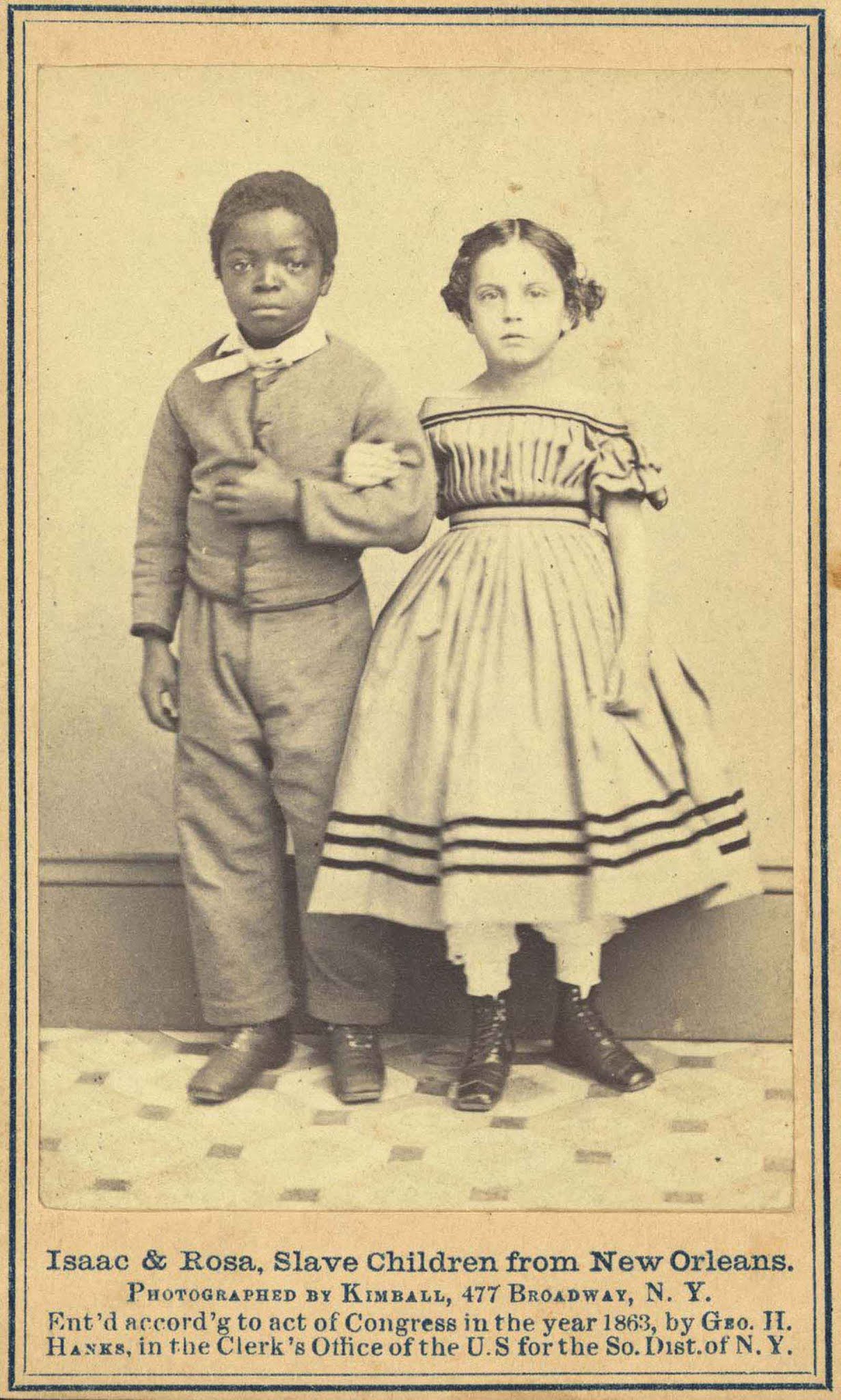 The &lsquo;white&rsquo; slave children of New Orleans in rare photographs, 1863
