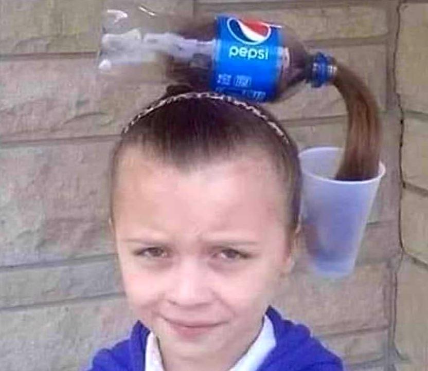 When your dad helps you dress up for Halloween...