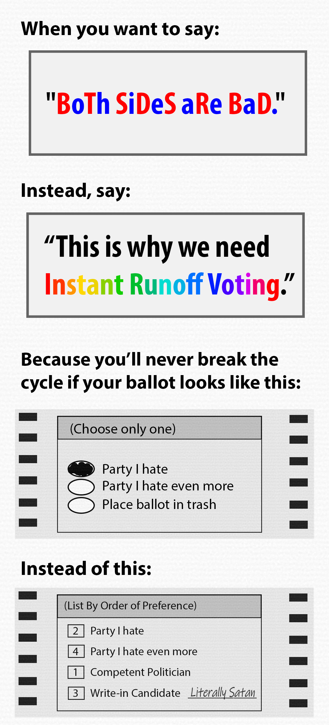 Go put your "BoTh SiDeS" where your mouth is