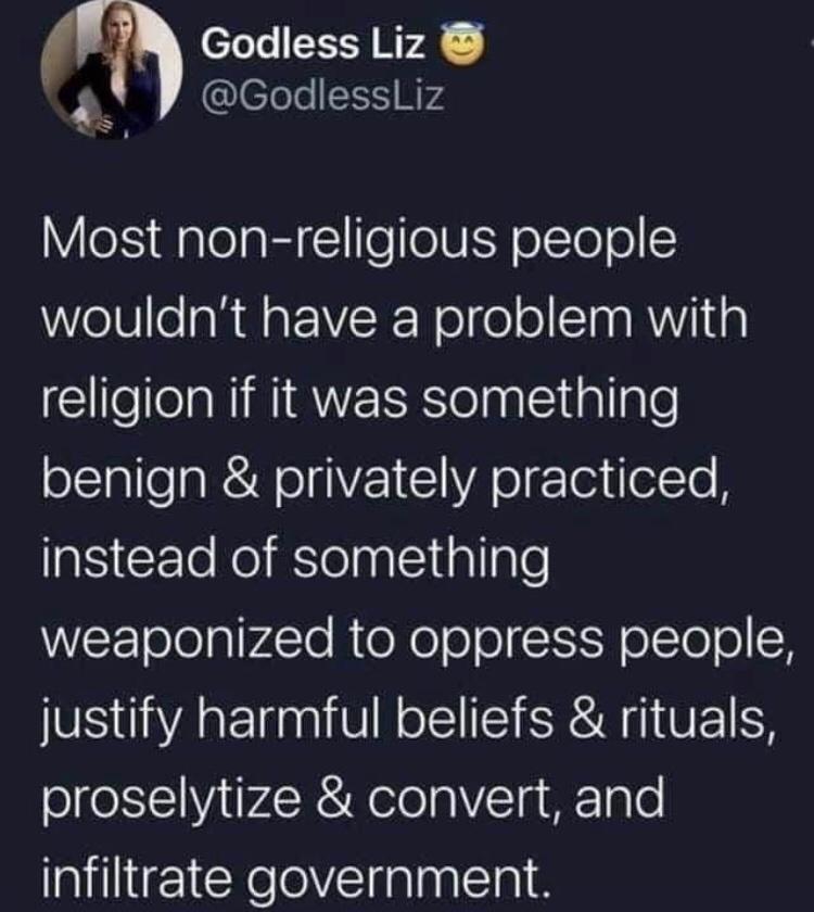 Freedom from religion