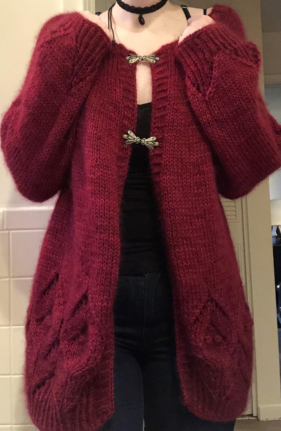 I hand knit a sweater!