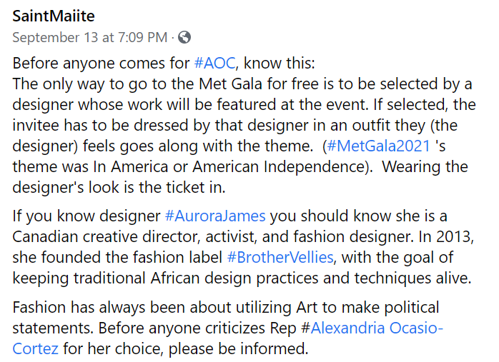 AOC Tax The Rich Dress