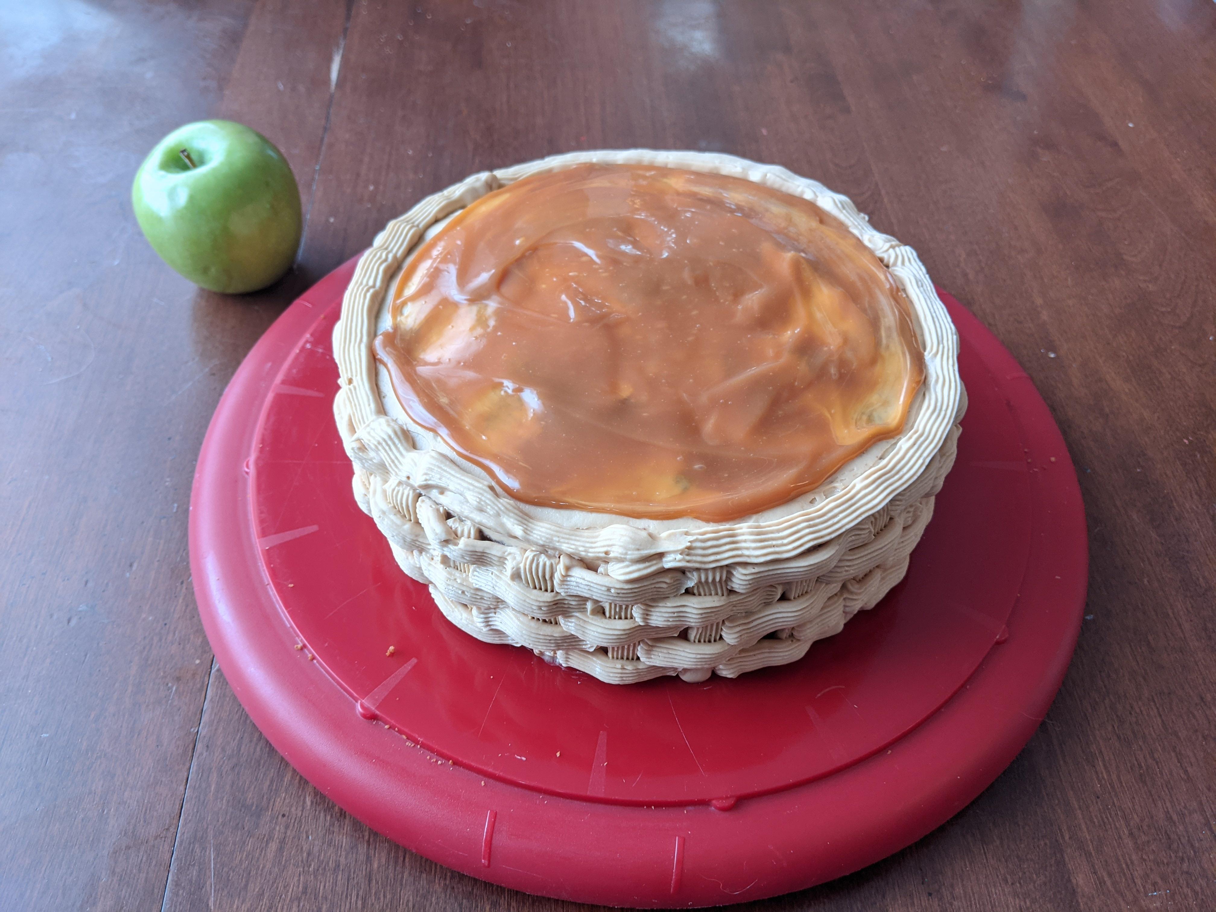 Caramel apple spice cake