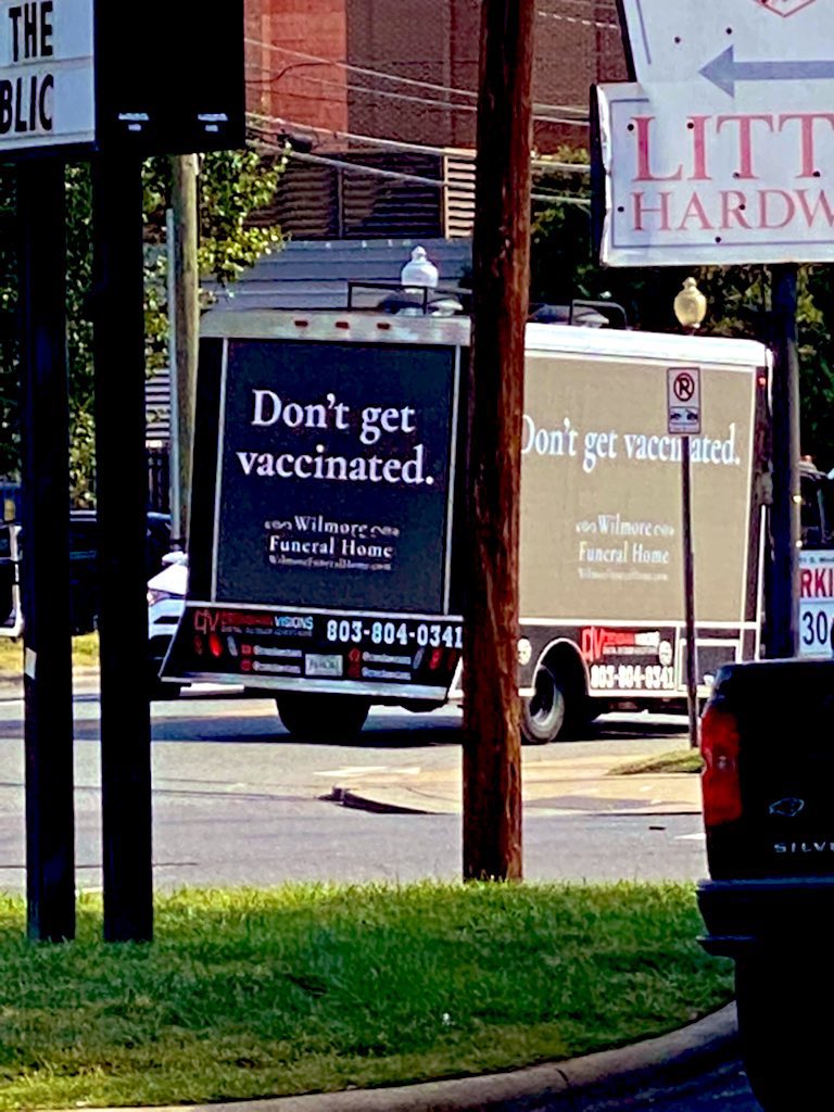 This truck is making laps around Bank of America Stadium