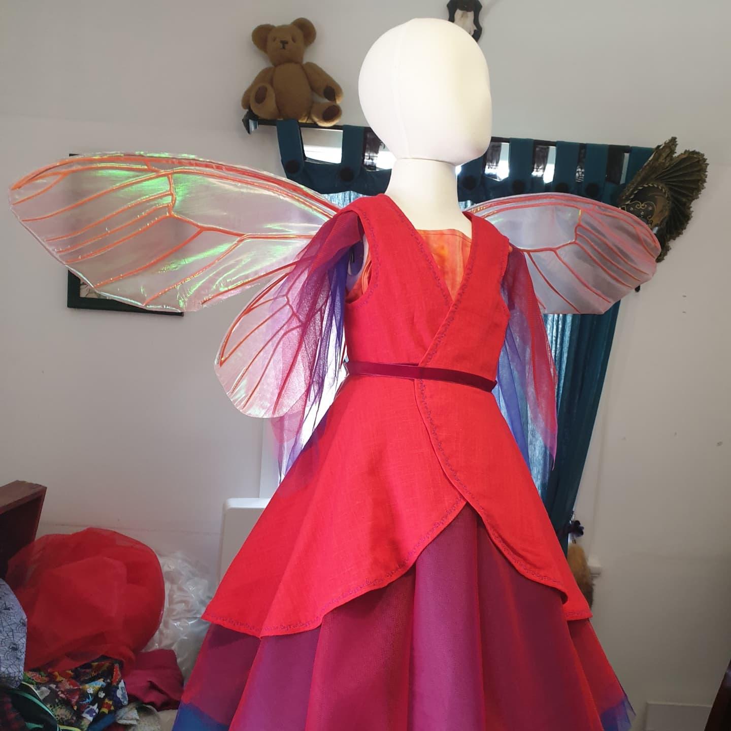 I made a fairy dress for my neice's 7th birthday