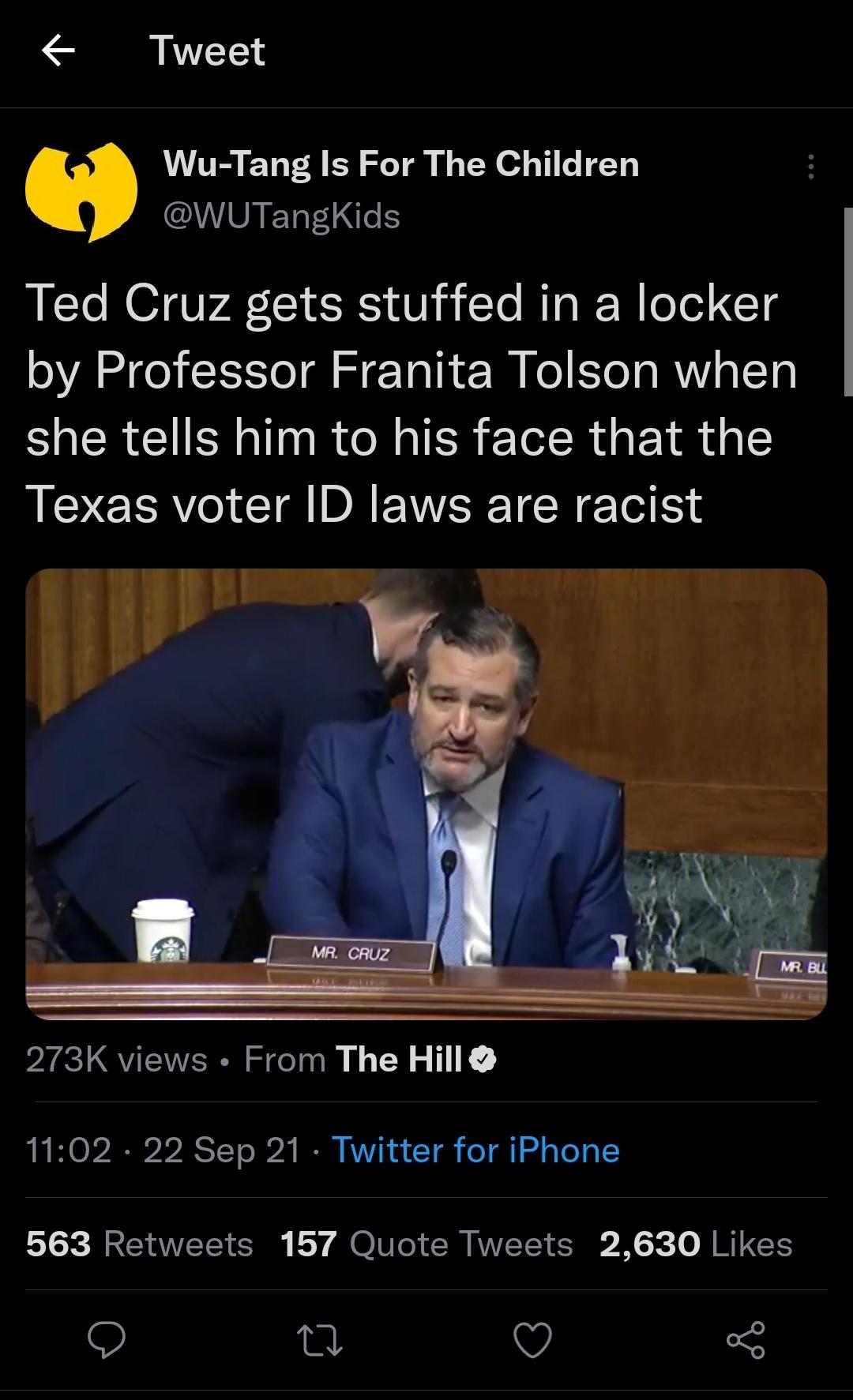 Cruz gets rightfully bullied.