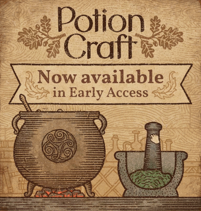 Potion Craft is now available in Steam Early Access