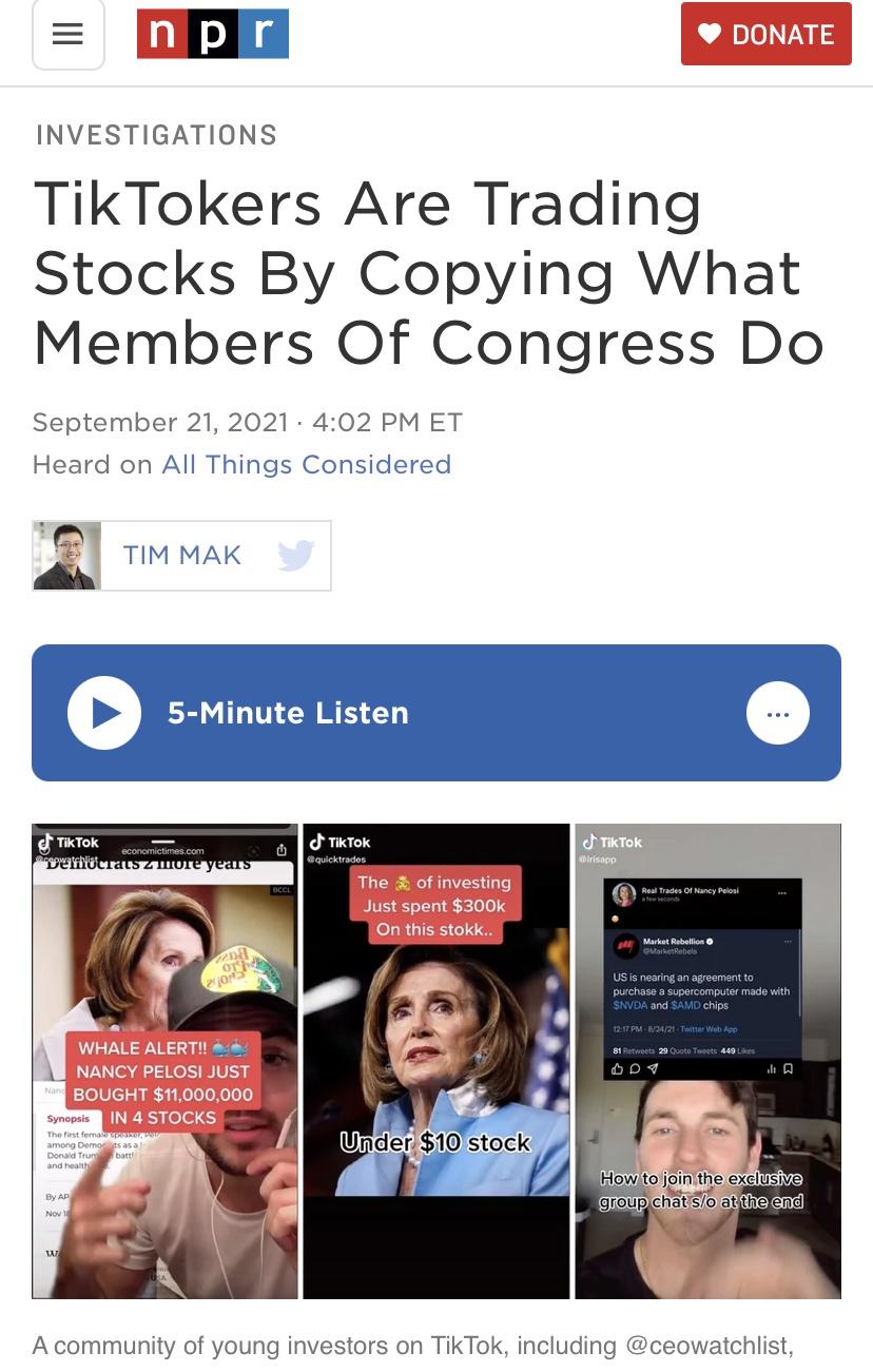 Congress Stock Watchers