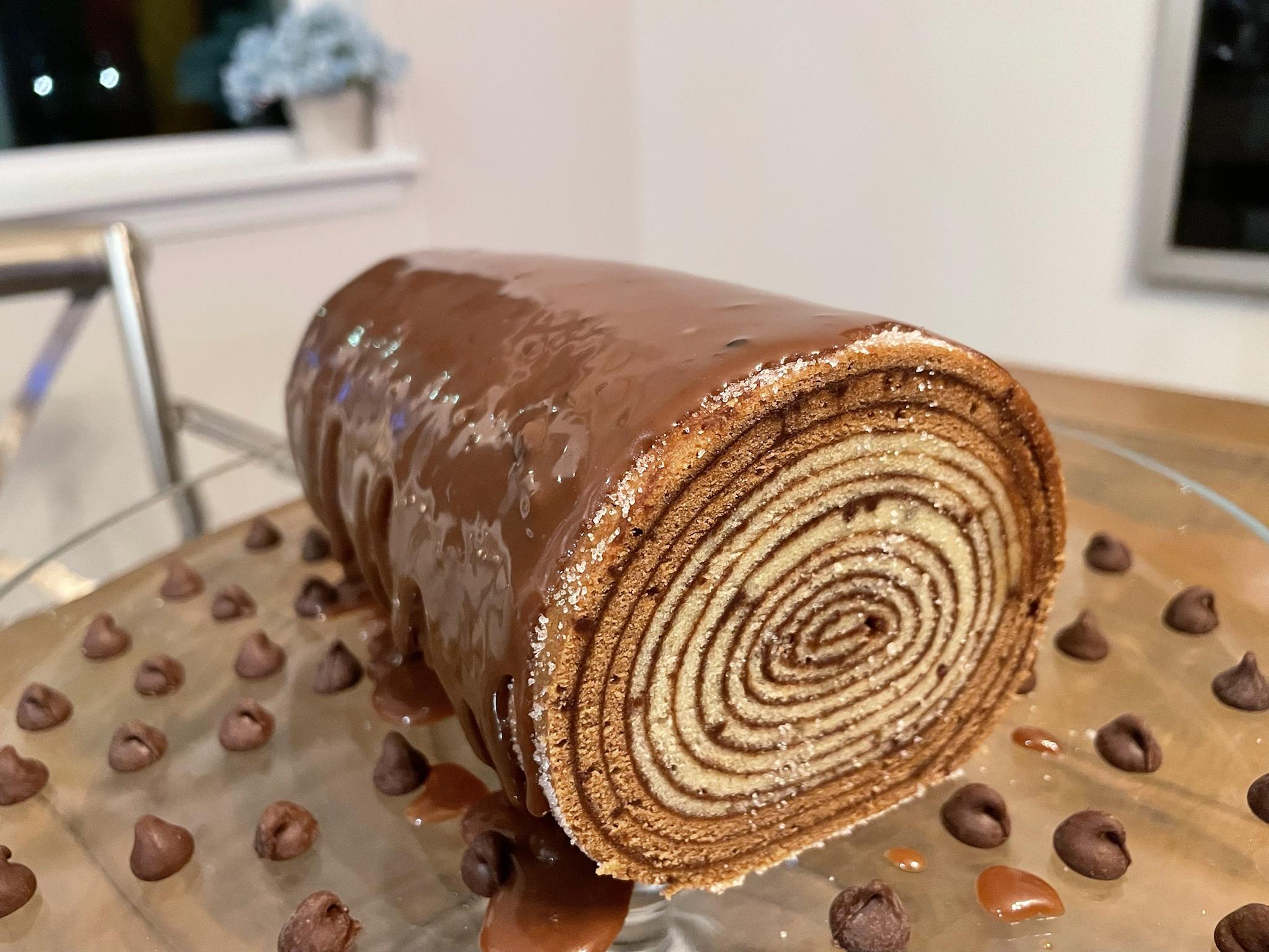 I made a chocolate log.