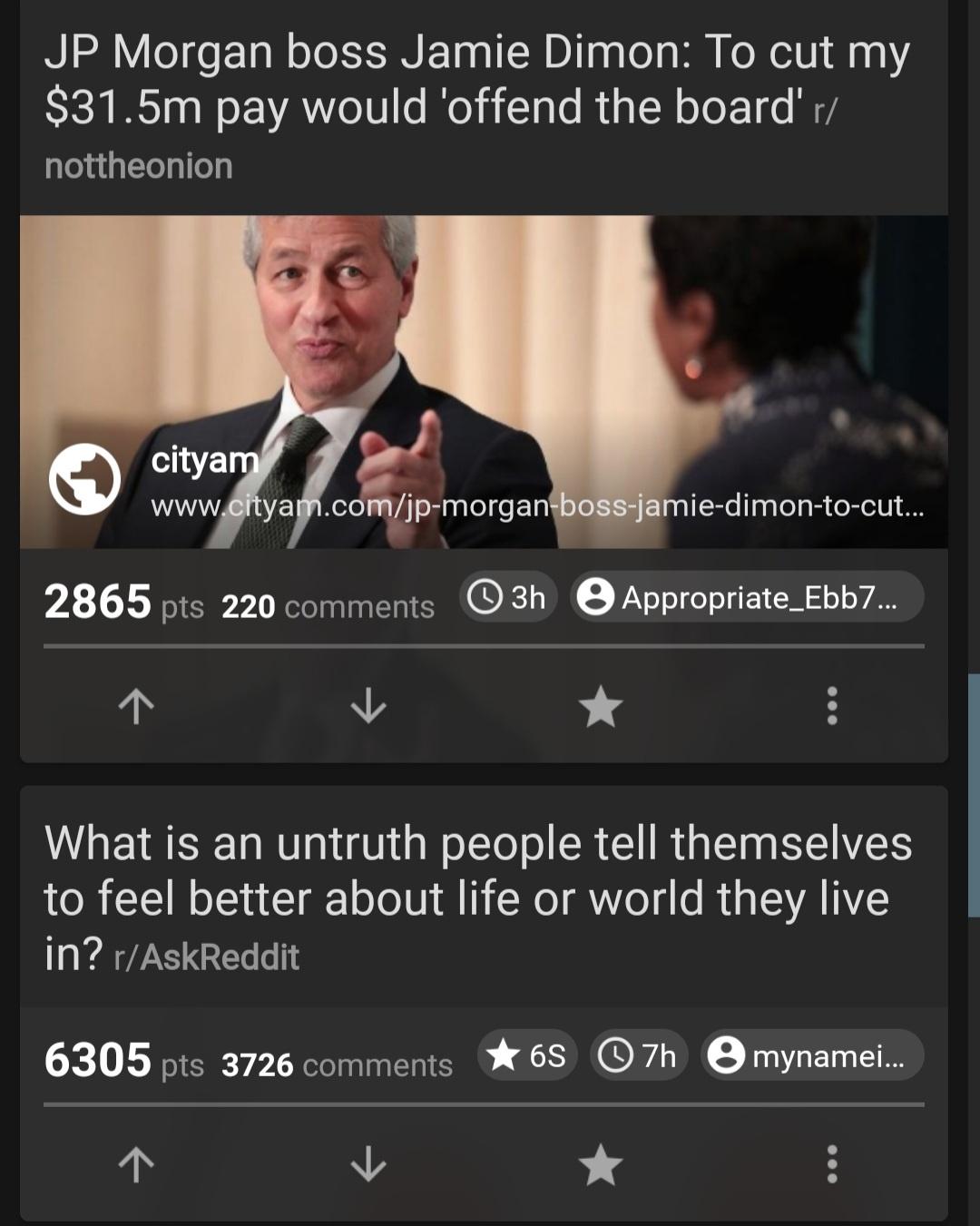 Sometimes the front page of reddit puts two stories together that are just made for each other.