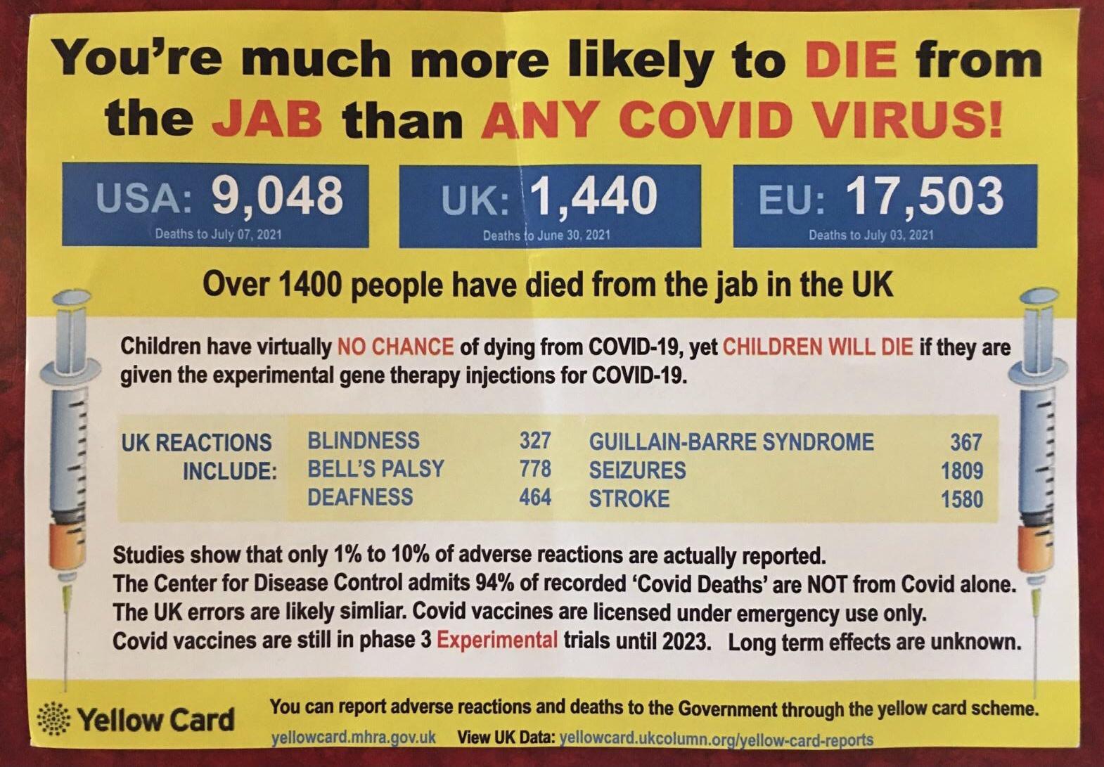 Crazy anti-Vax propaganda from England