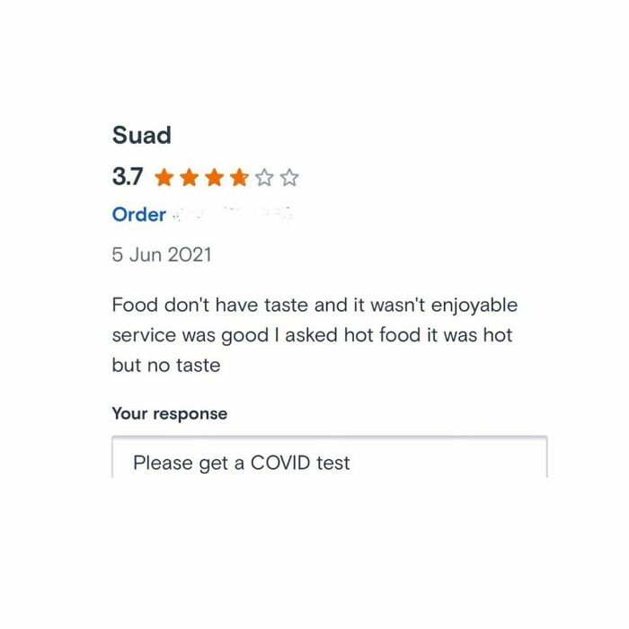 Restaurants replying to bad reviews&nbsp;