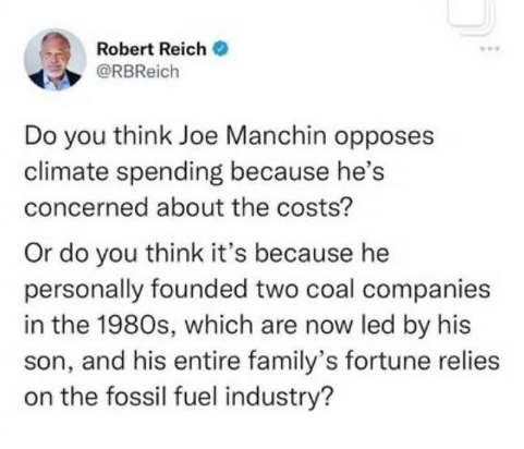 Are you suggesting Joe Manchin is a sleazy POS?