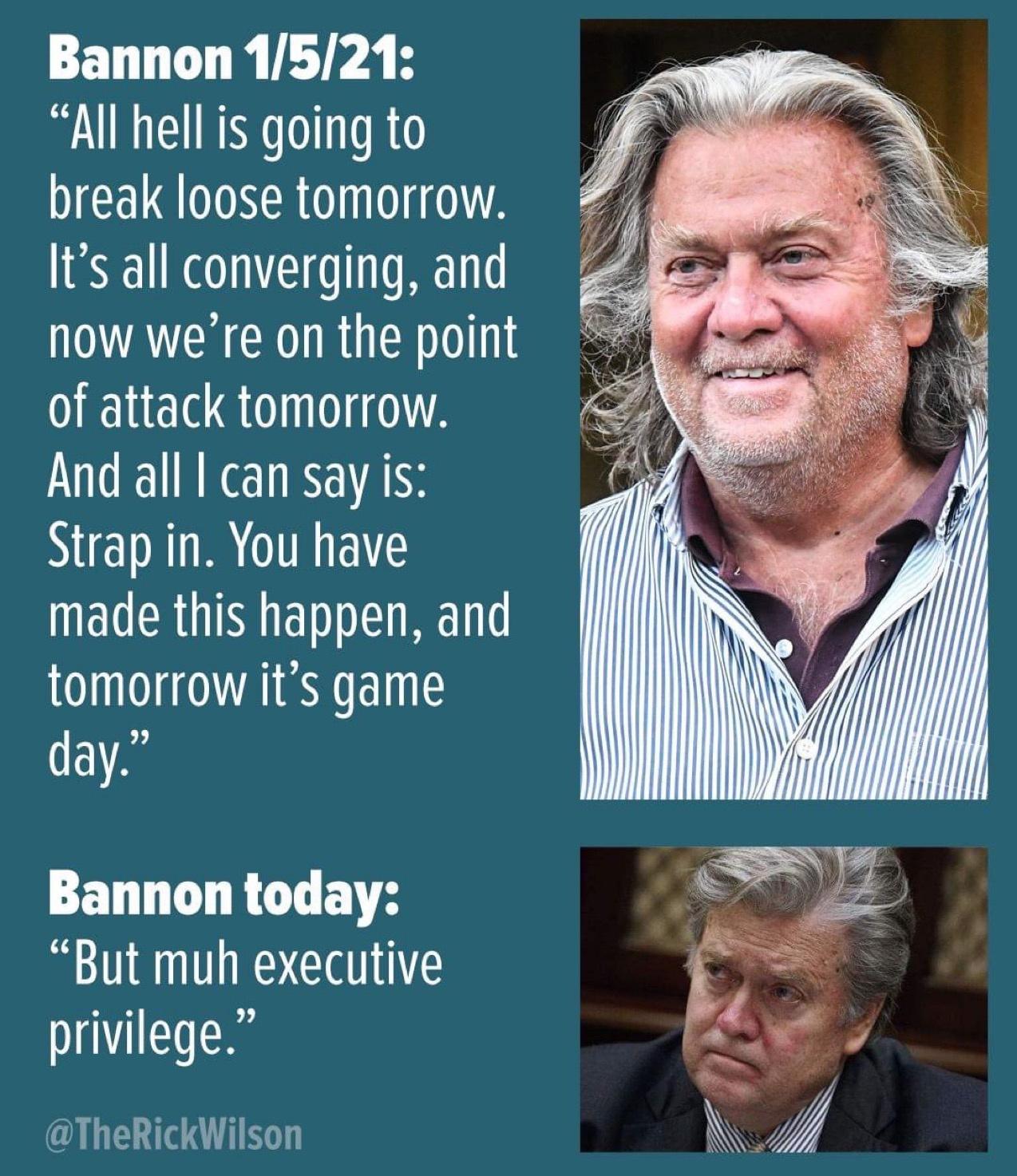 Two faces of Steve Bannon￼