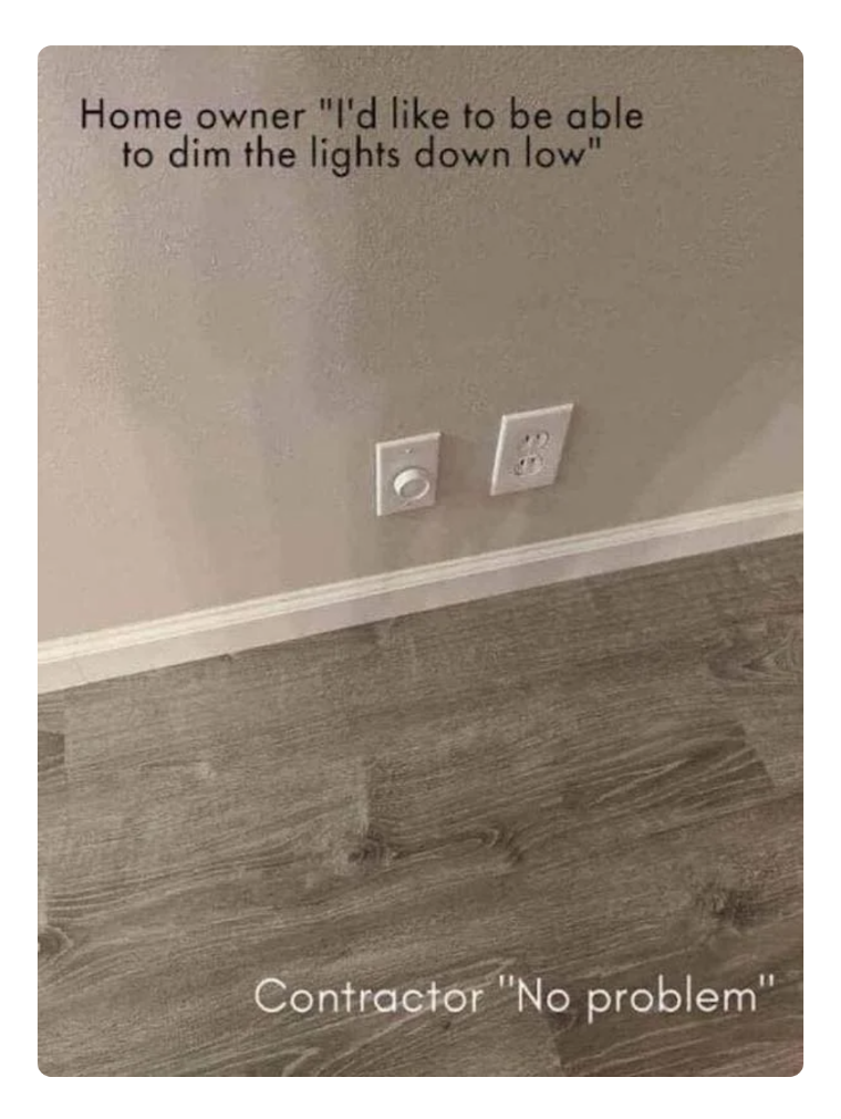 I'm taking a dim view of this...