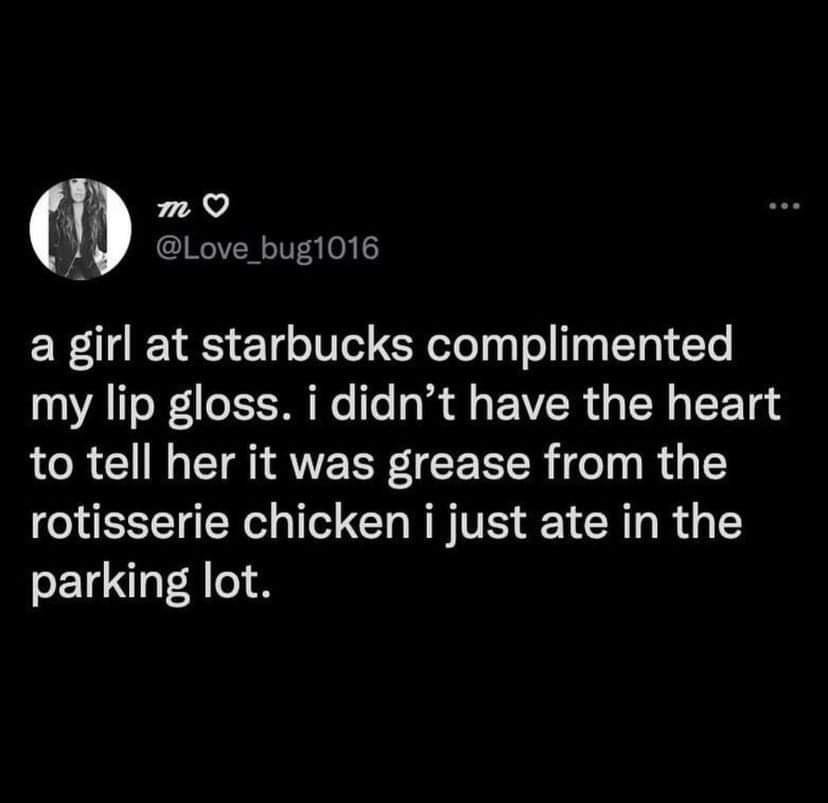 "Maybe she's born with it, Maybe its KFC."