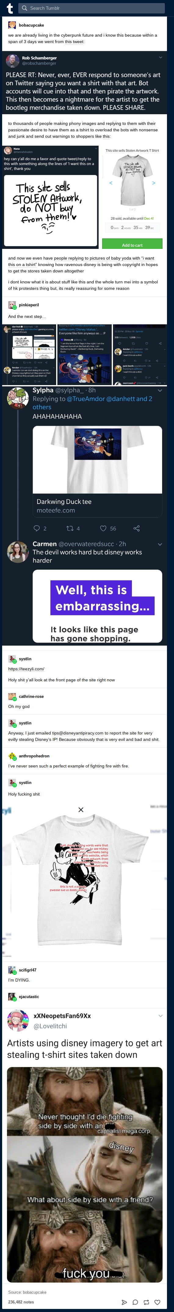 and what do we say to disney ?