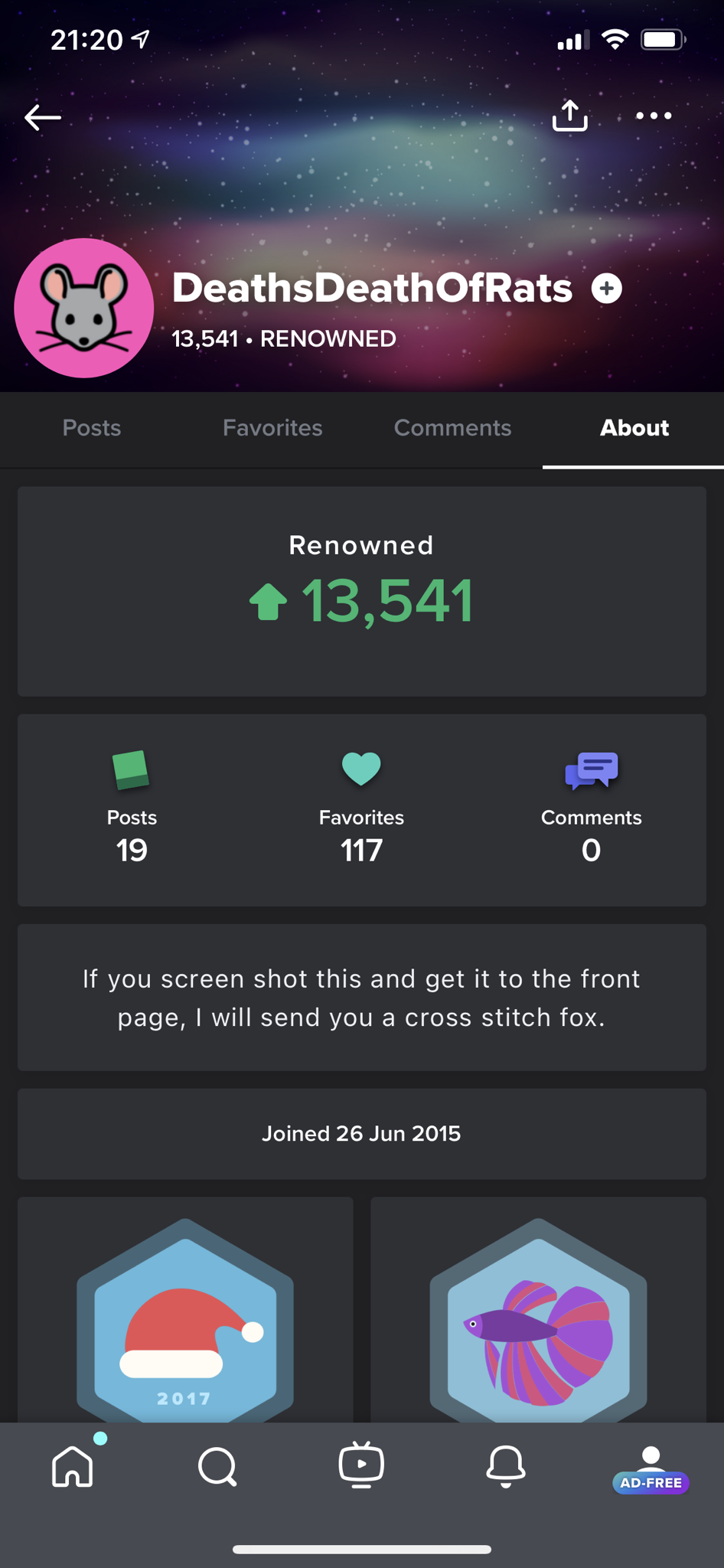 I hope I get to the front page&hellip; I want that fox cross stitch