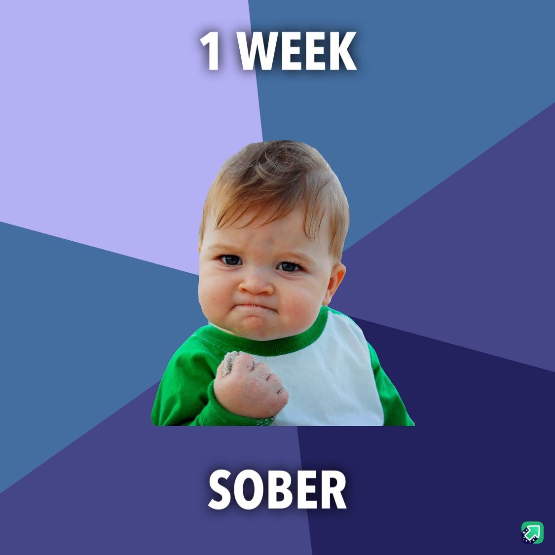 1 week sober #sober #alcoholism ##
