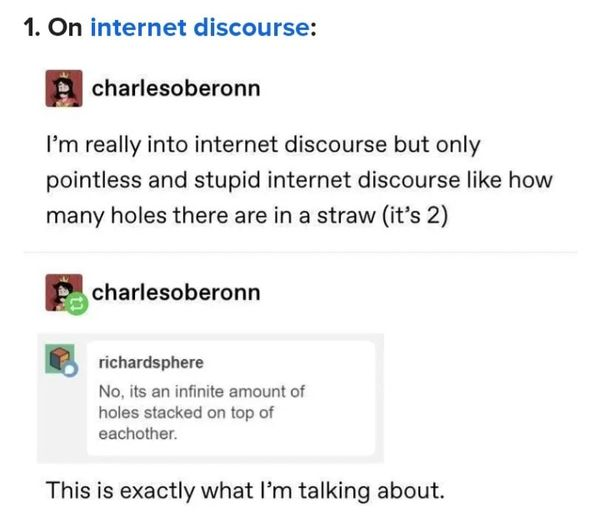 The internet runs an electricity and pedantry