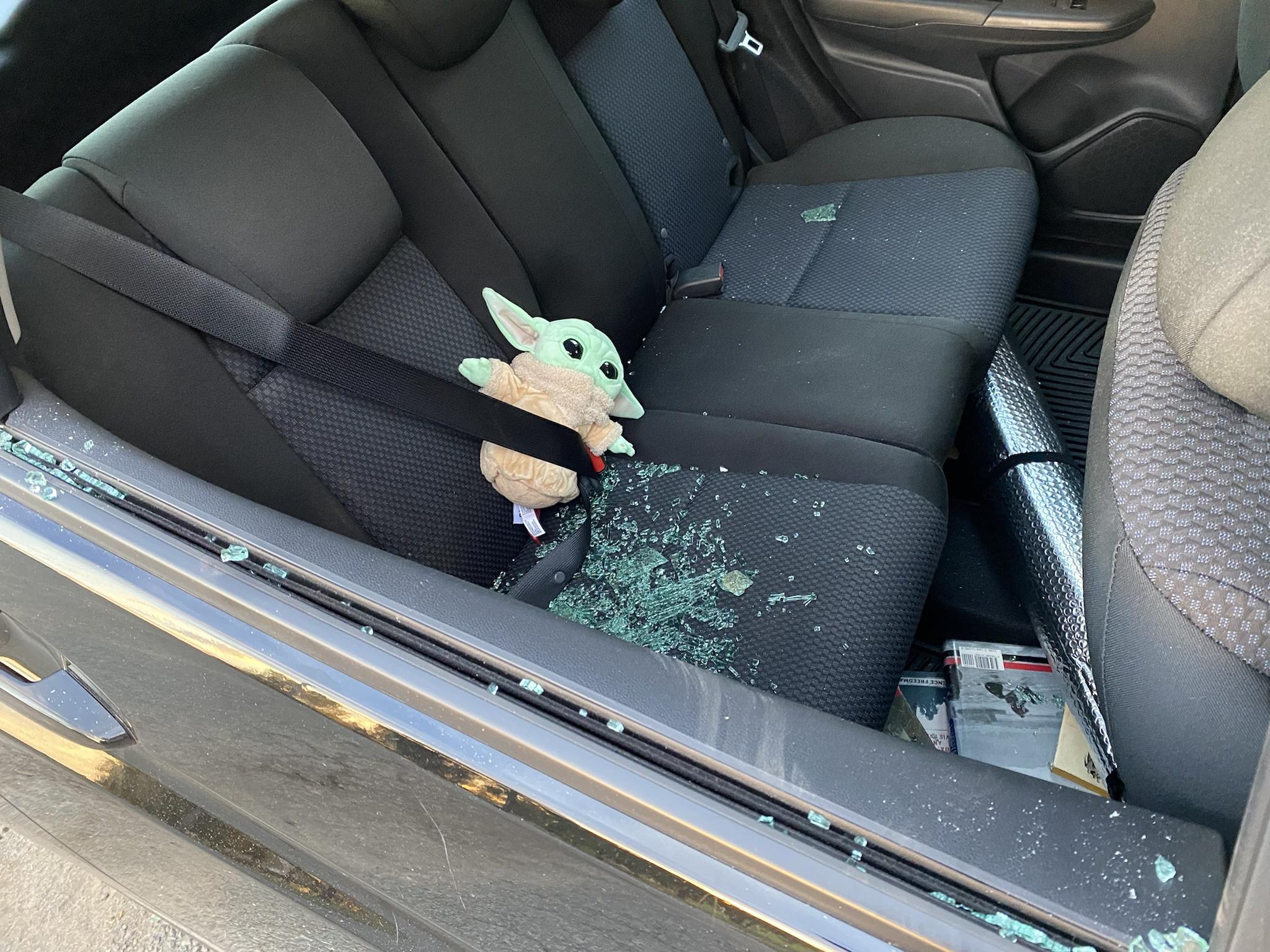 Fools left the most valuable thing *in* the car.