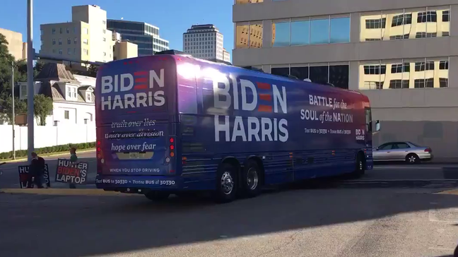 Updated "Trump Train" lawsuit reveals San Marcos PD refused to send escort to Biden bus