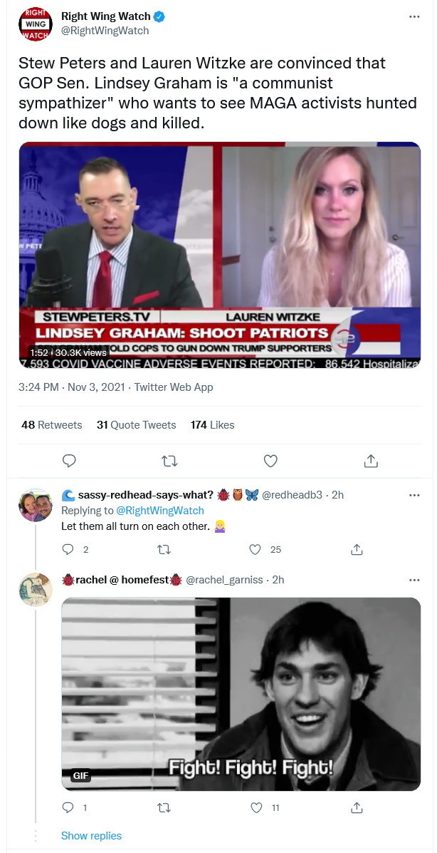 Lindsey Graham Wants To See MAGA Activists Hunted Down Like Dogs And Killed......