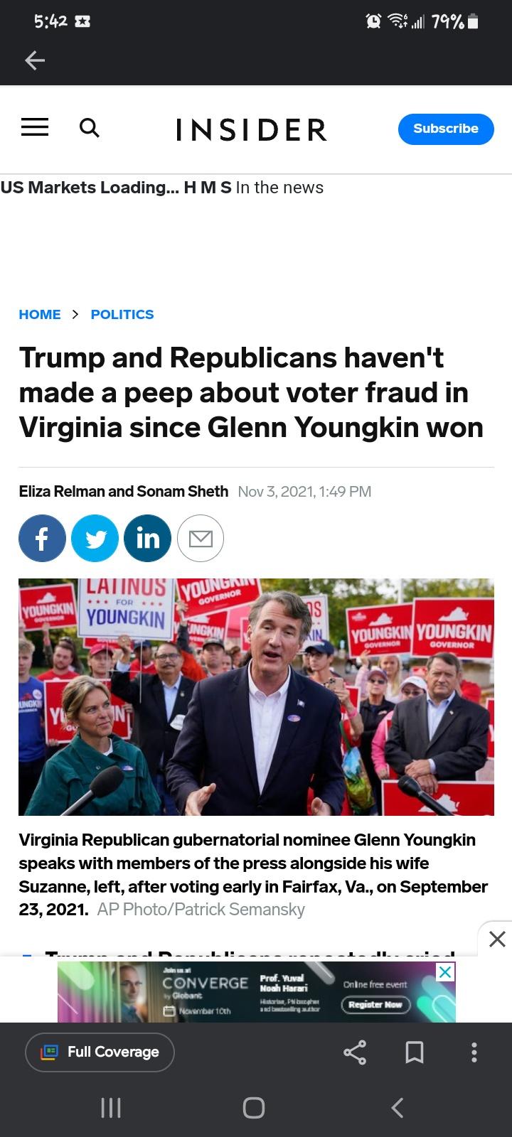 MAGAs talking about fraud before the Virginia election and people saying they had proof, but now not a peep... Hypocrites