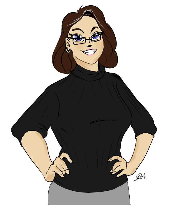 Turned my wife into a cartoon character for our 9th Anniversary