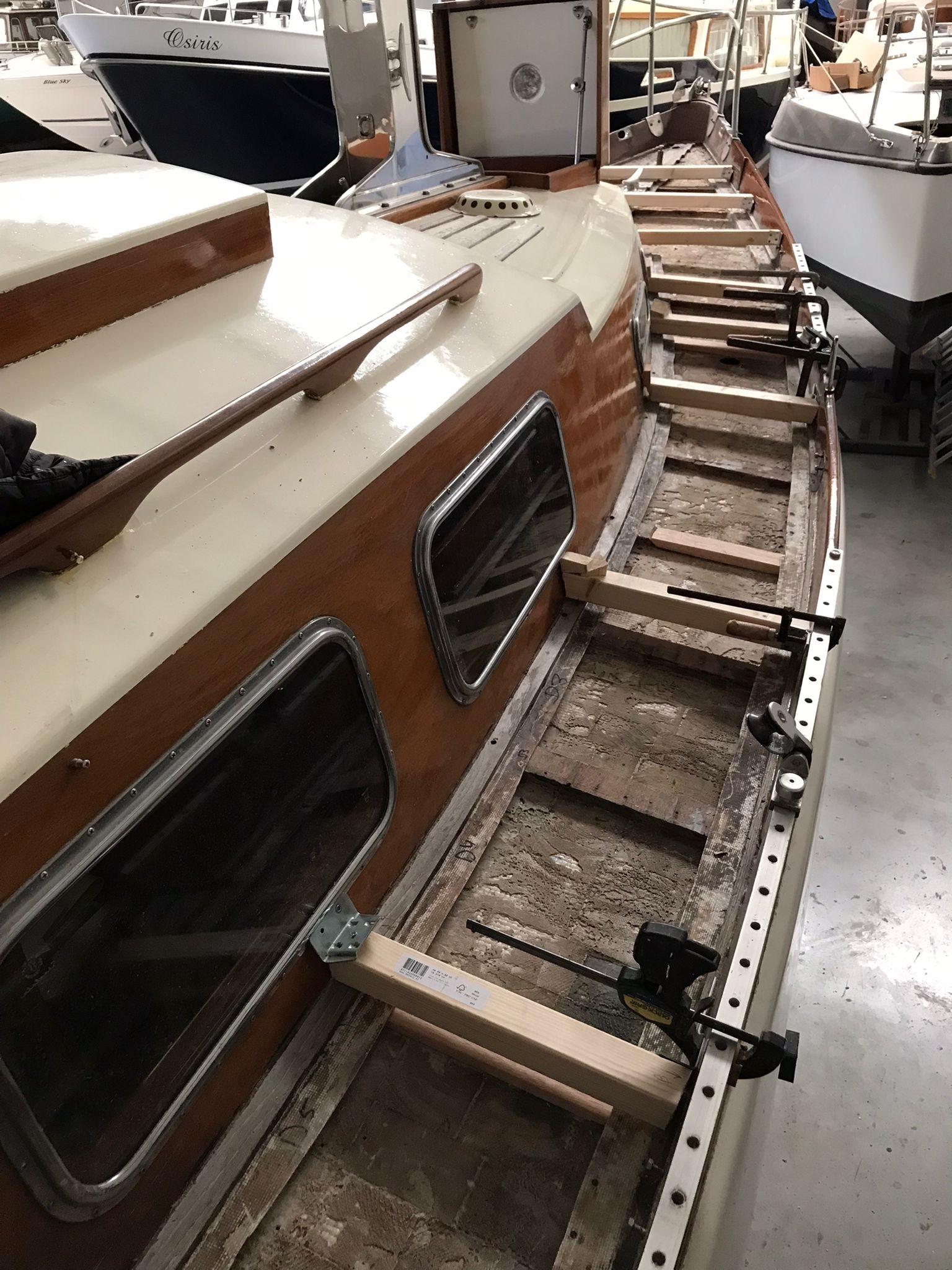 Renovation of Trintella 1a (29) teakdeck and balsa core [part 4]