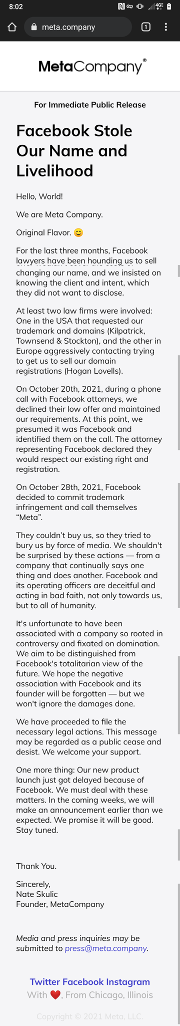 The only image here that should be reposted without restriction.  Facebook is evil.