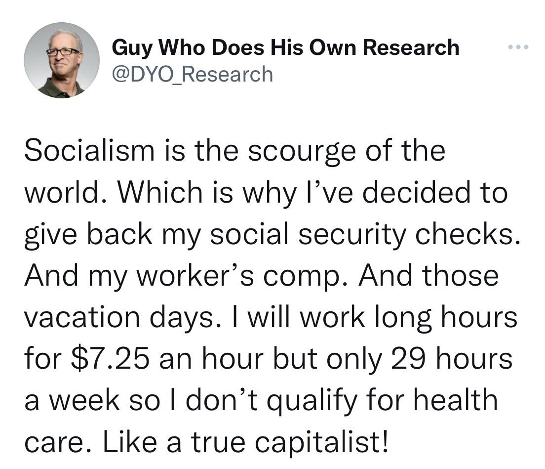 Let&rsquo;s give back all that dirty socialism!