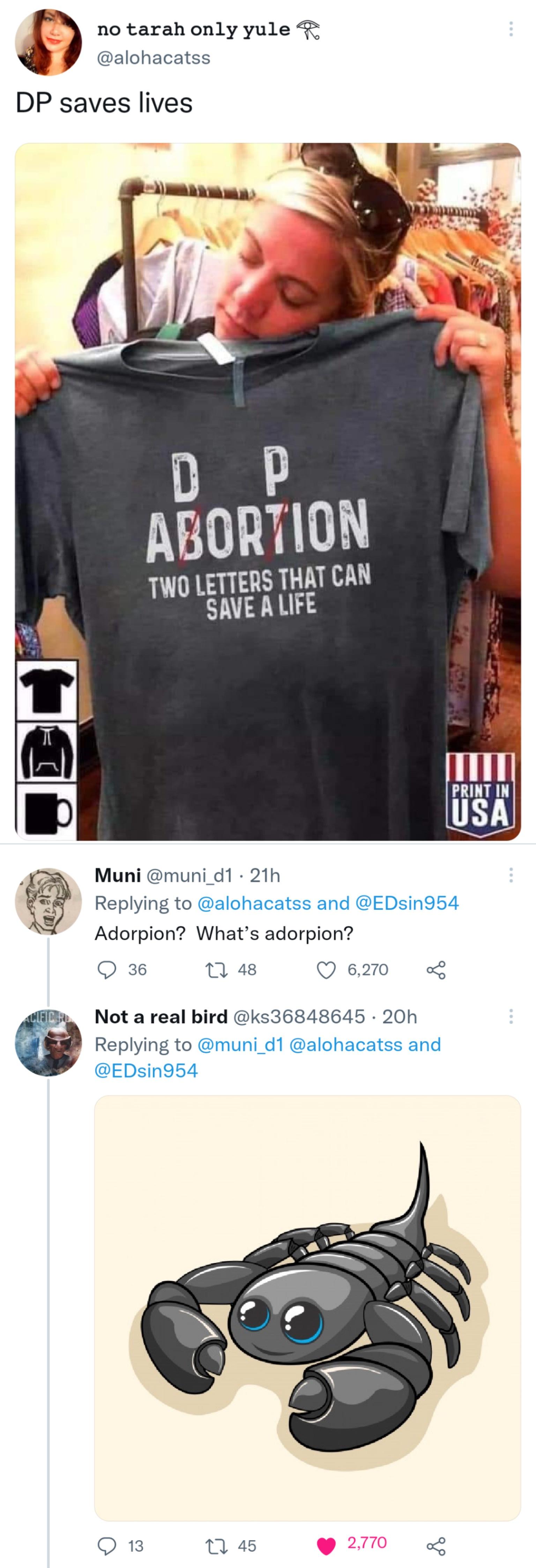 Adorpion ( &cap;ˇ&omega;ˇ&cap;)