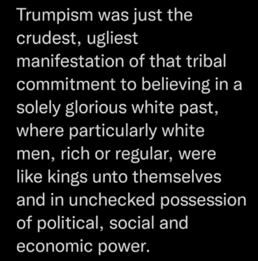 When "White is Right" ruled the land.&nbsp; No more.