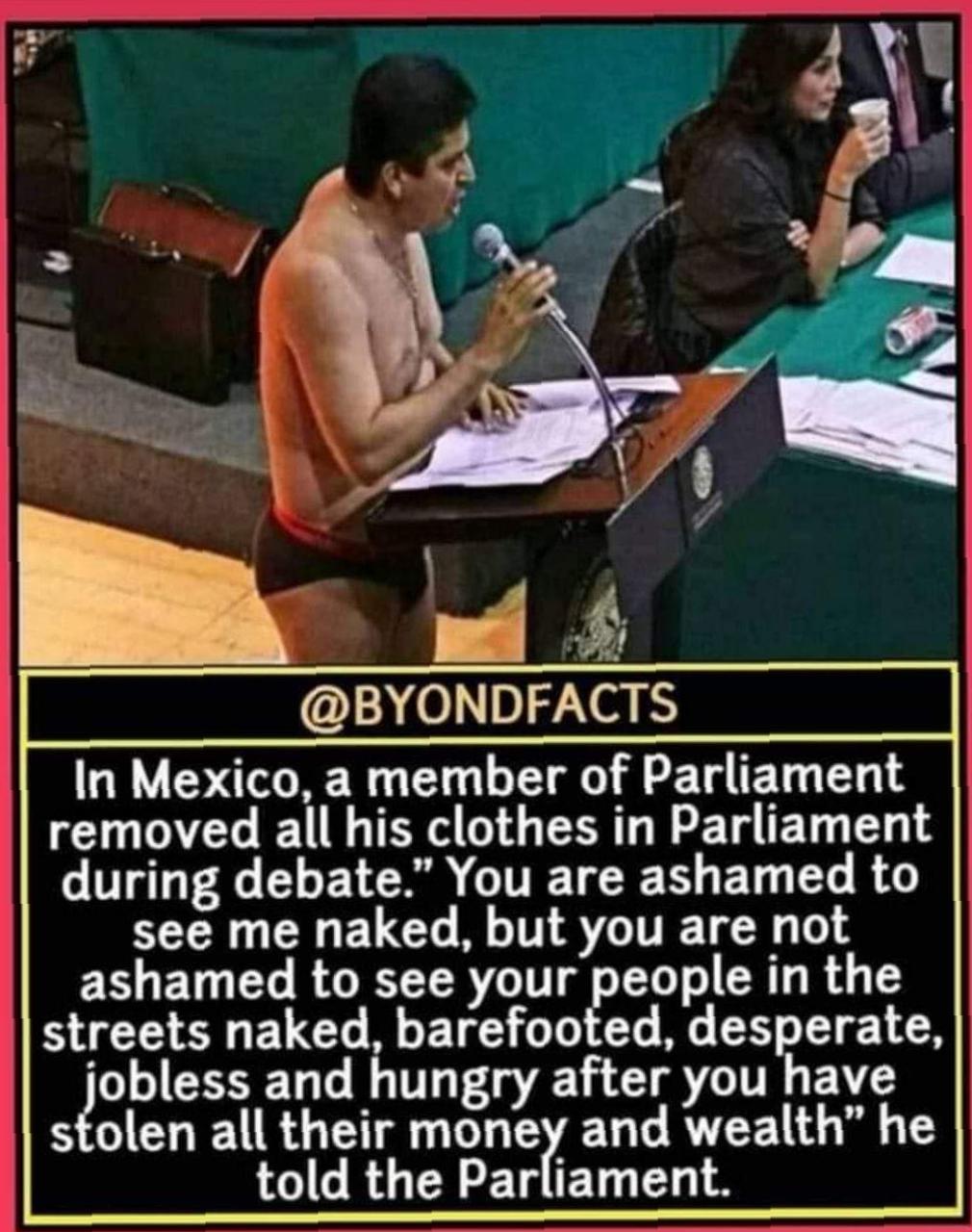 He Took Off His Clothes To Prove A Valuable Point. Praise This Man