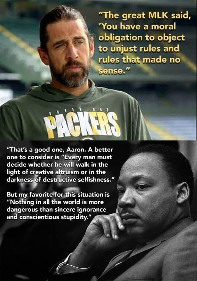 To have the audacity to quote and twist the words of a man so great