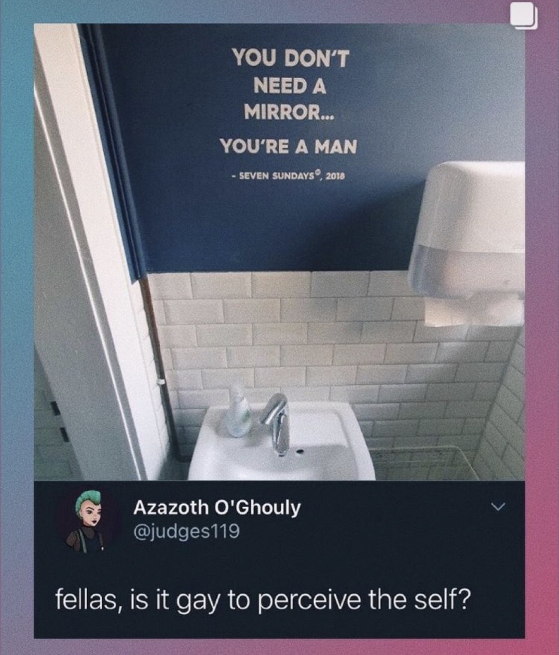 Images of Note: is it gay to perceive the self?