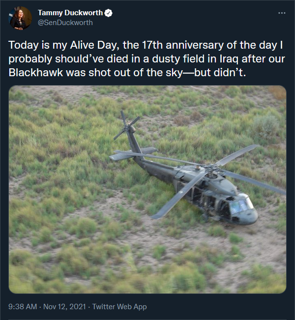 IL Senator - Tammy Duckworth (D) - Veteran