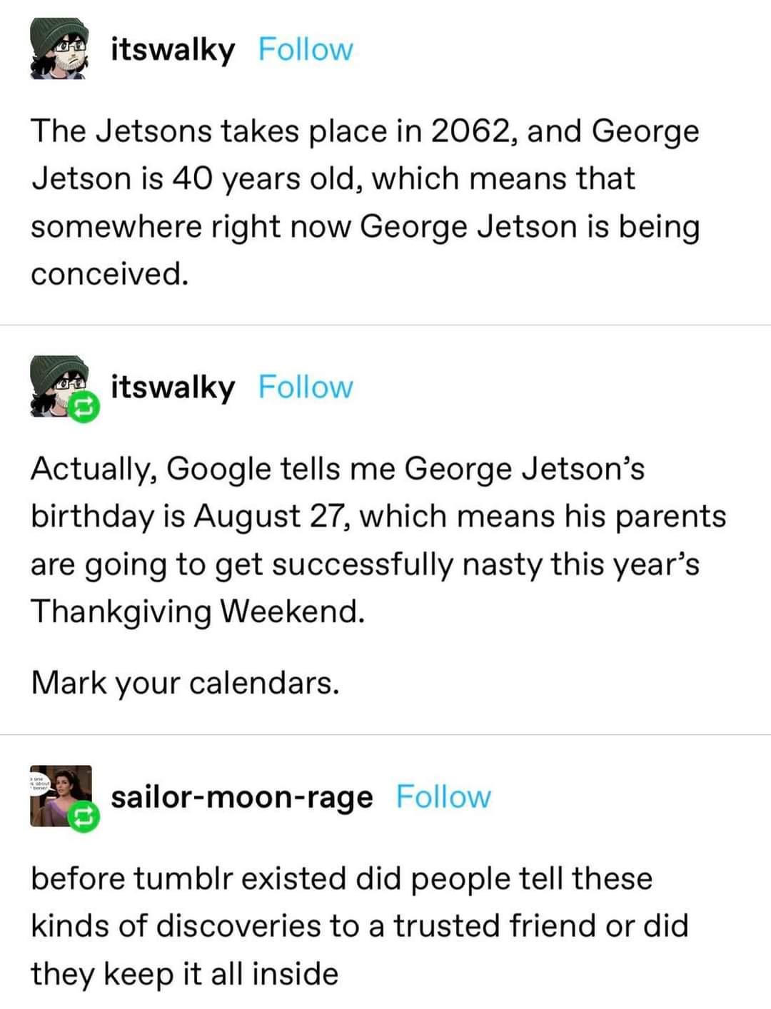 Got it on my calendar