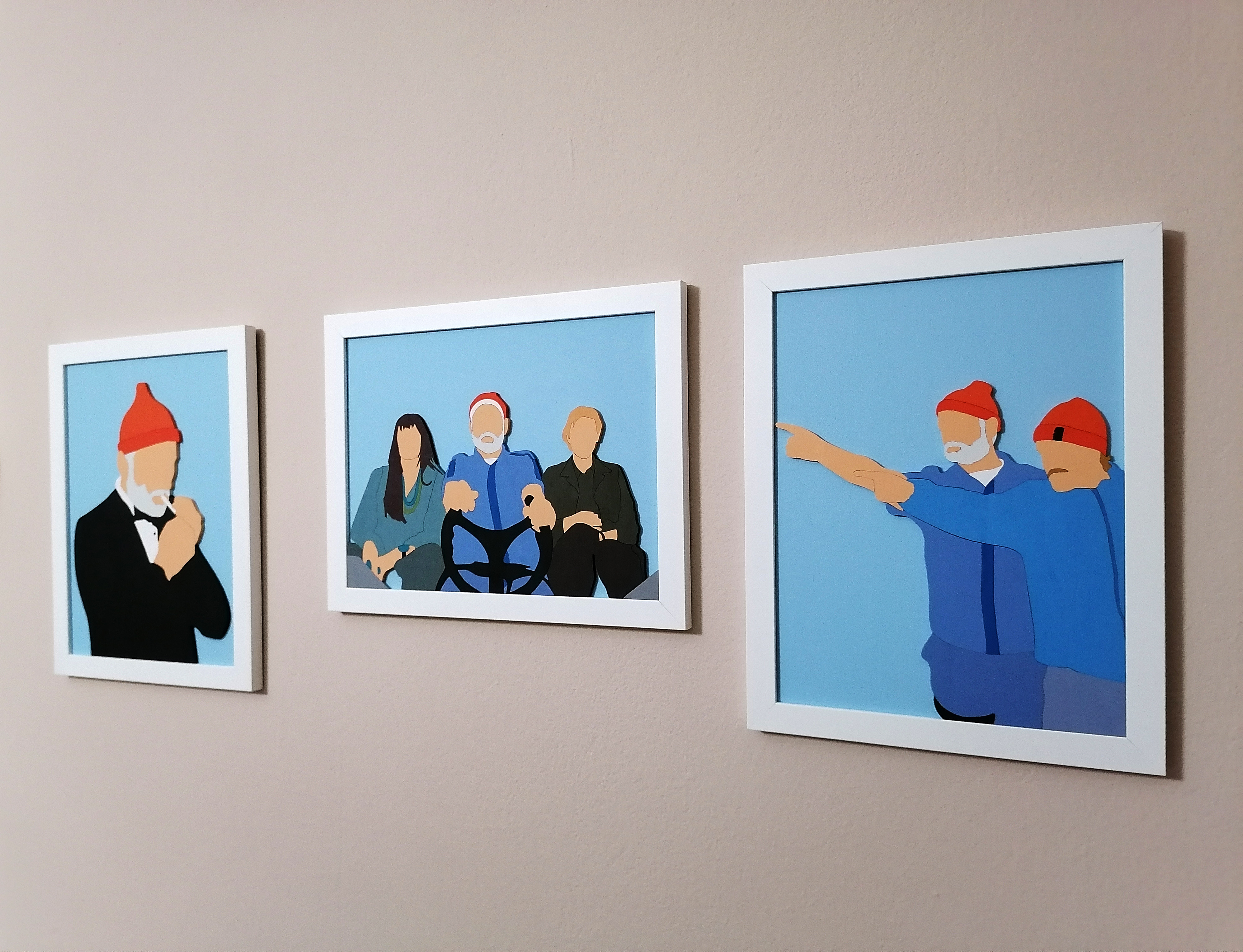 Finished this Bill Murray, Steve Zissou set of pieces recently. I hope you guys like it.