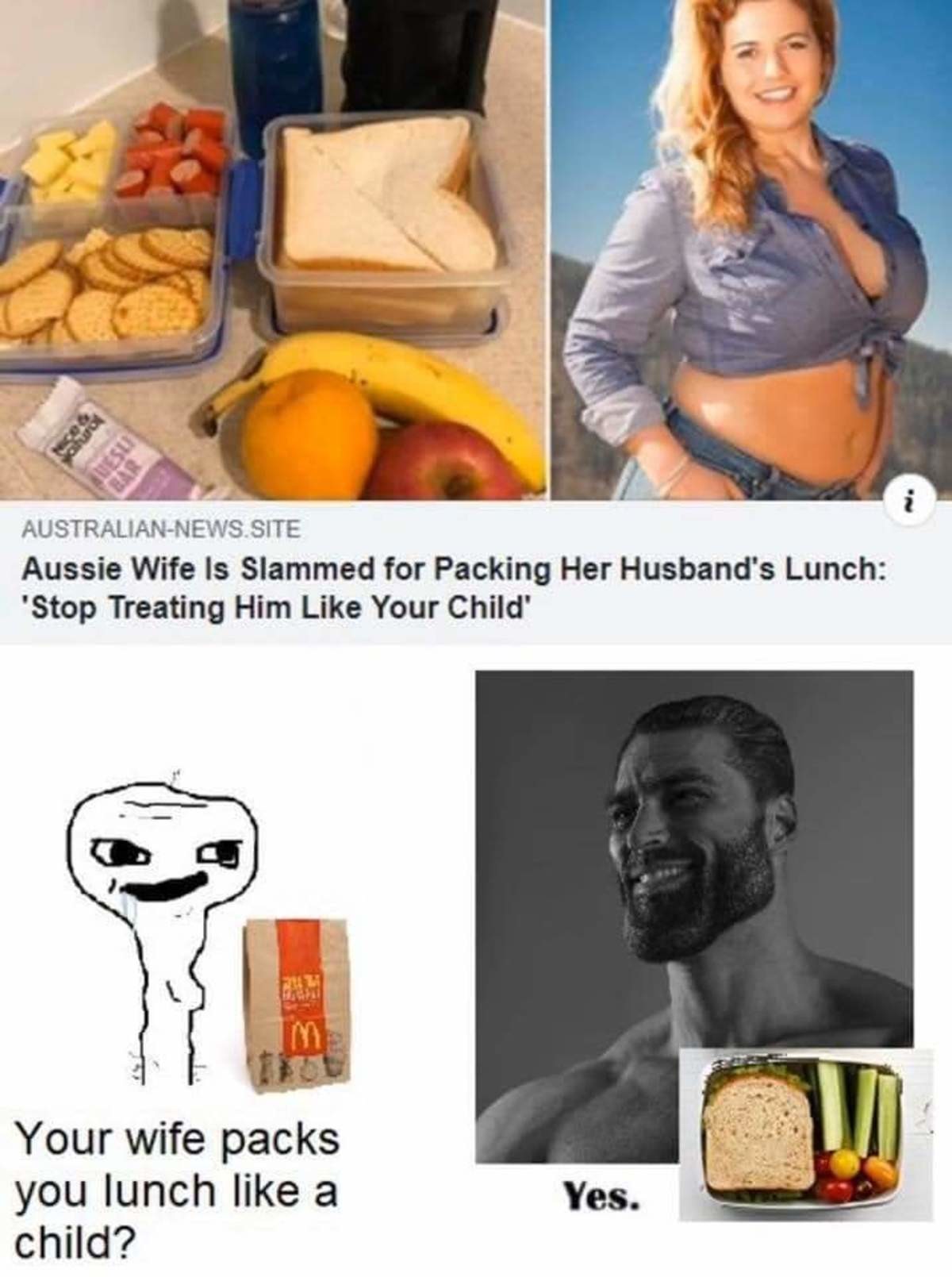 People jealous over a loving & caring wife.