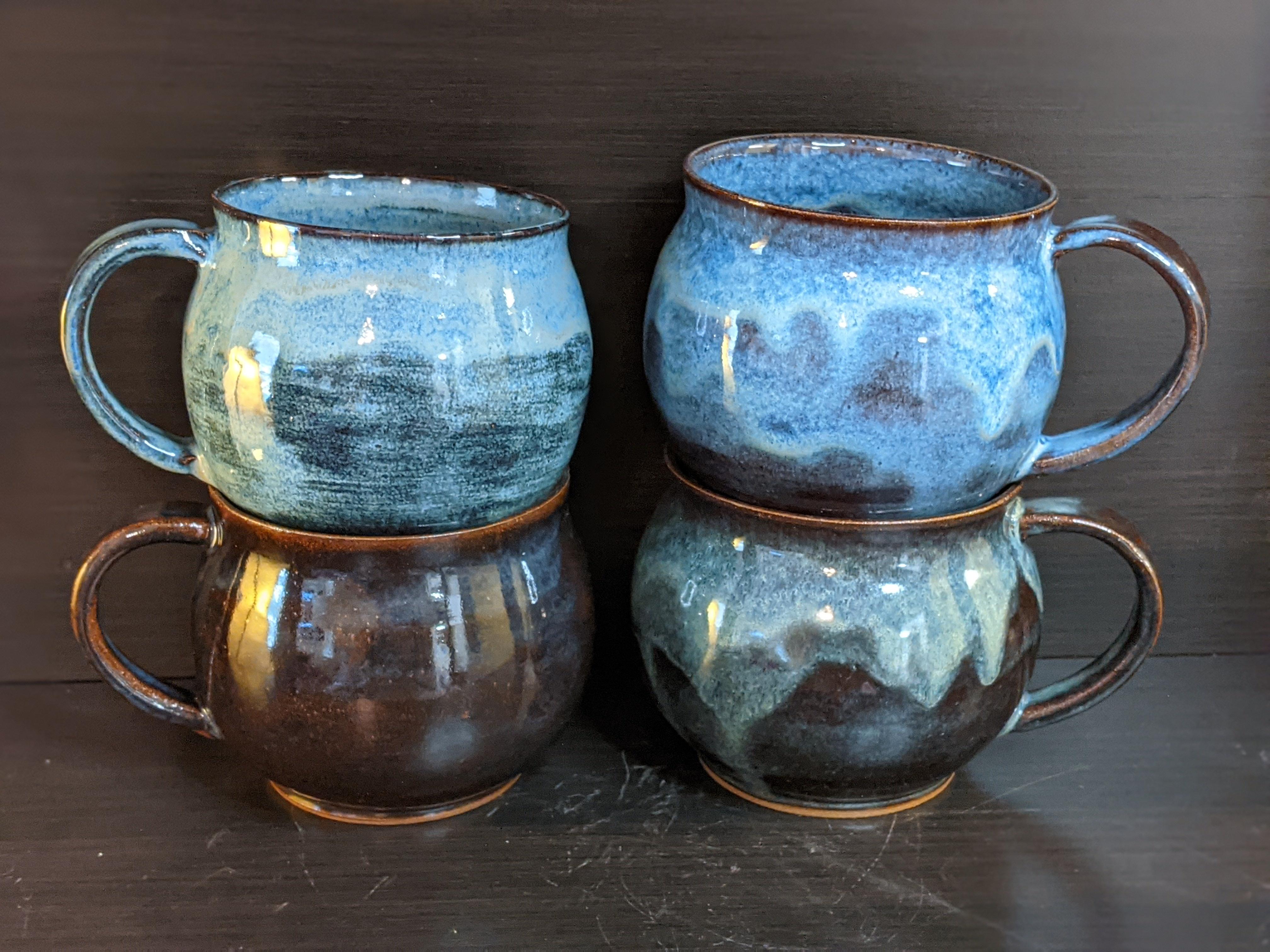 Here are some ceramic mugs and bowls I've made recently that I think turned out pretty good