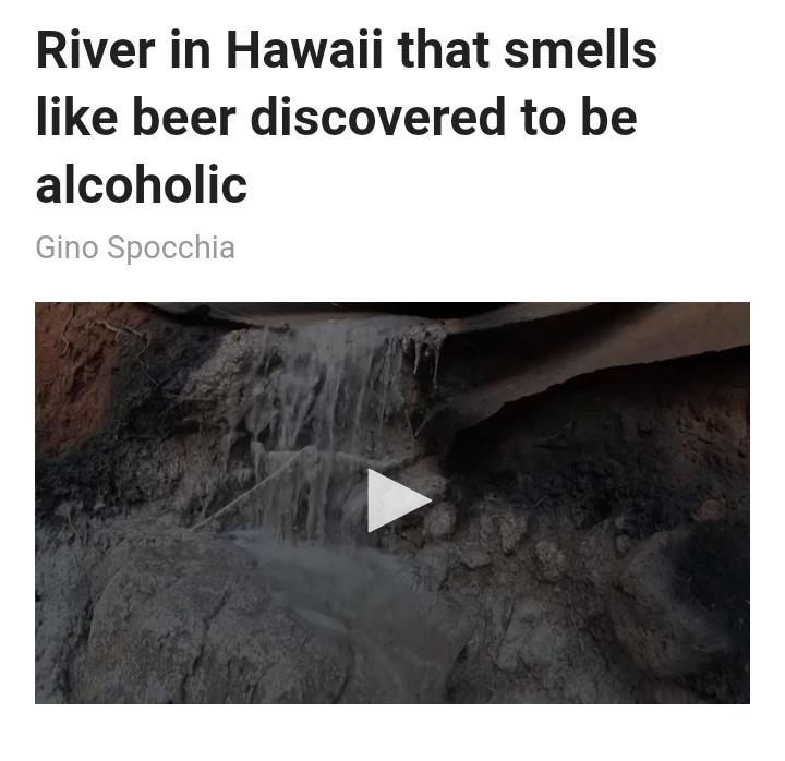 Hawaii's river of beer