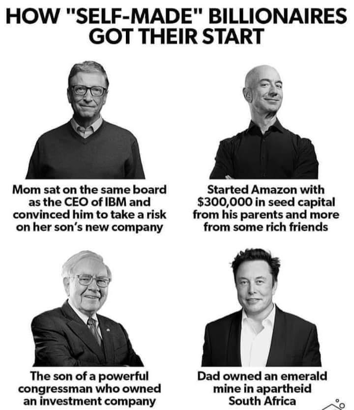 'Self Made' is a myth