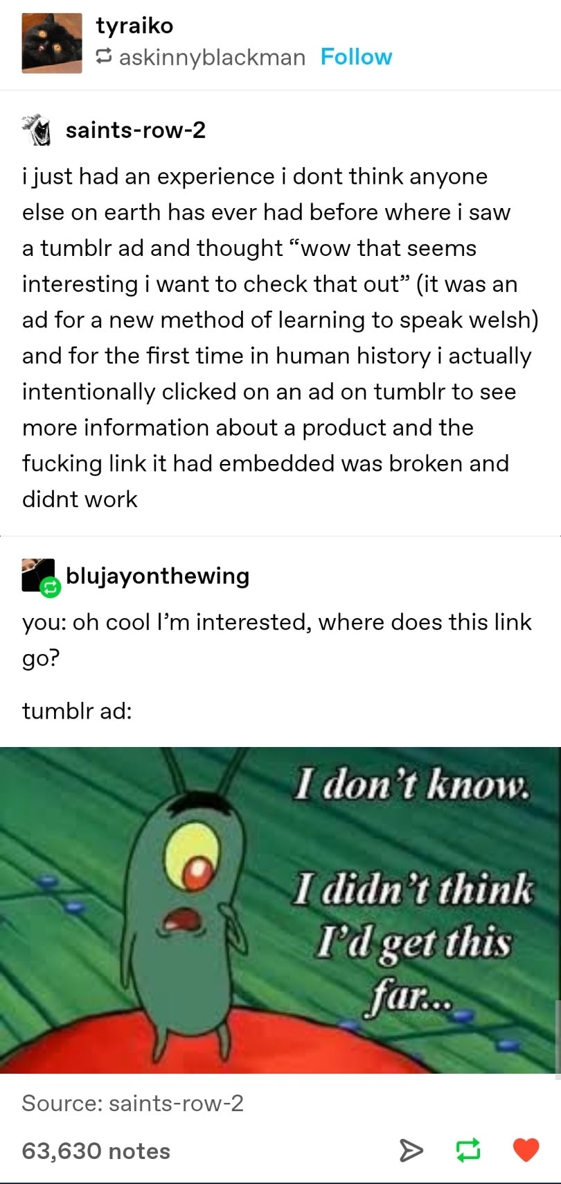 this was never in the plan !