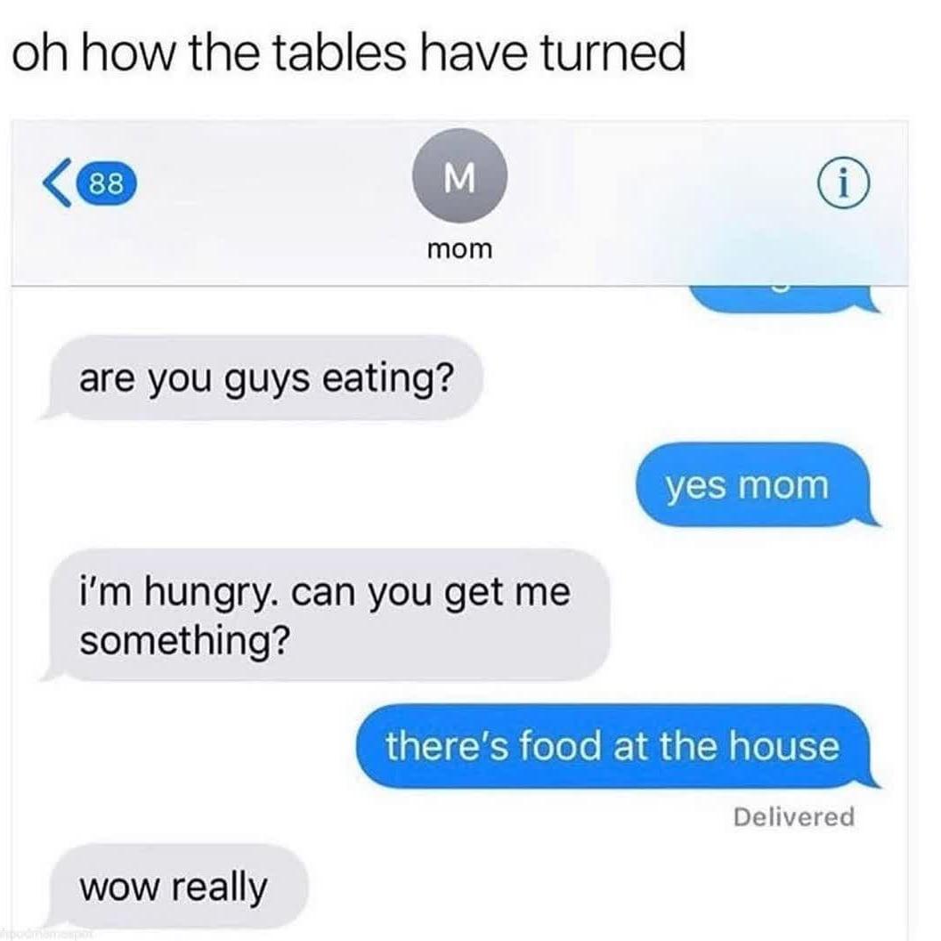 Oh how the tables have turned