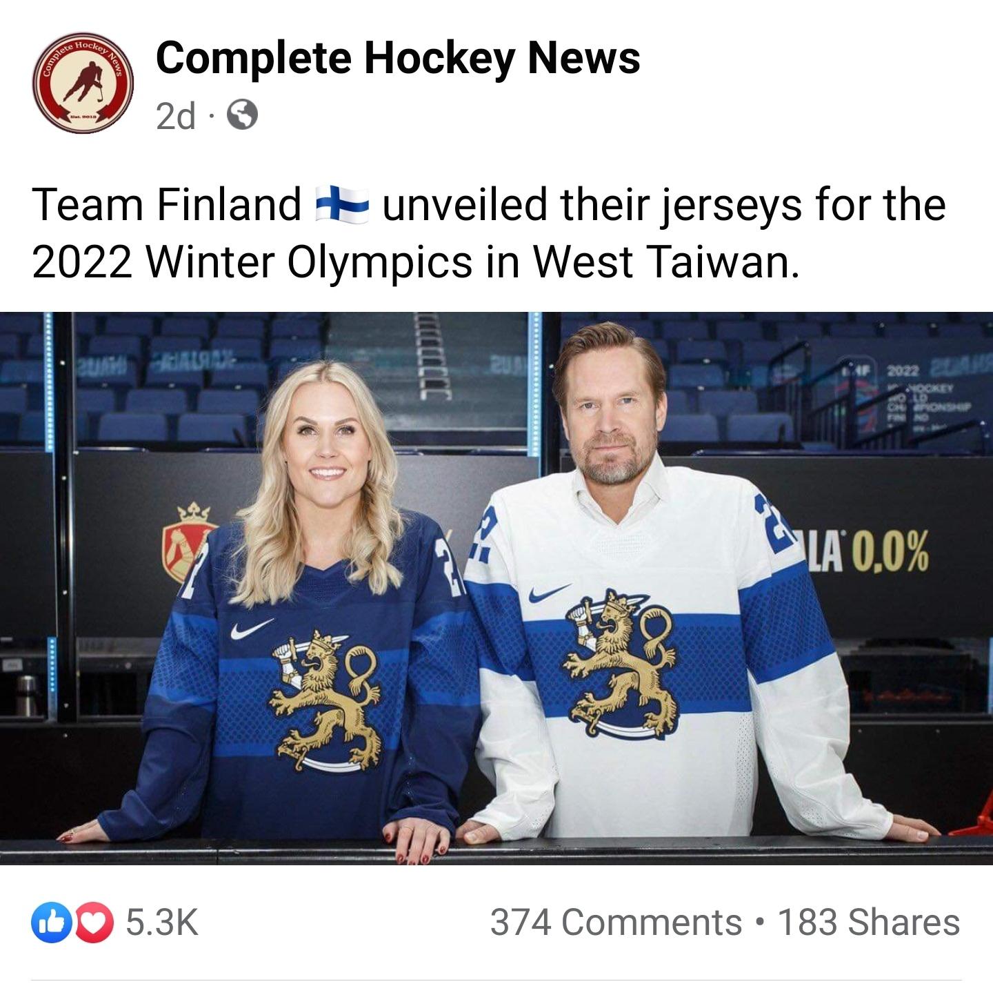 West Taiwan Winter Olympics 2022