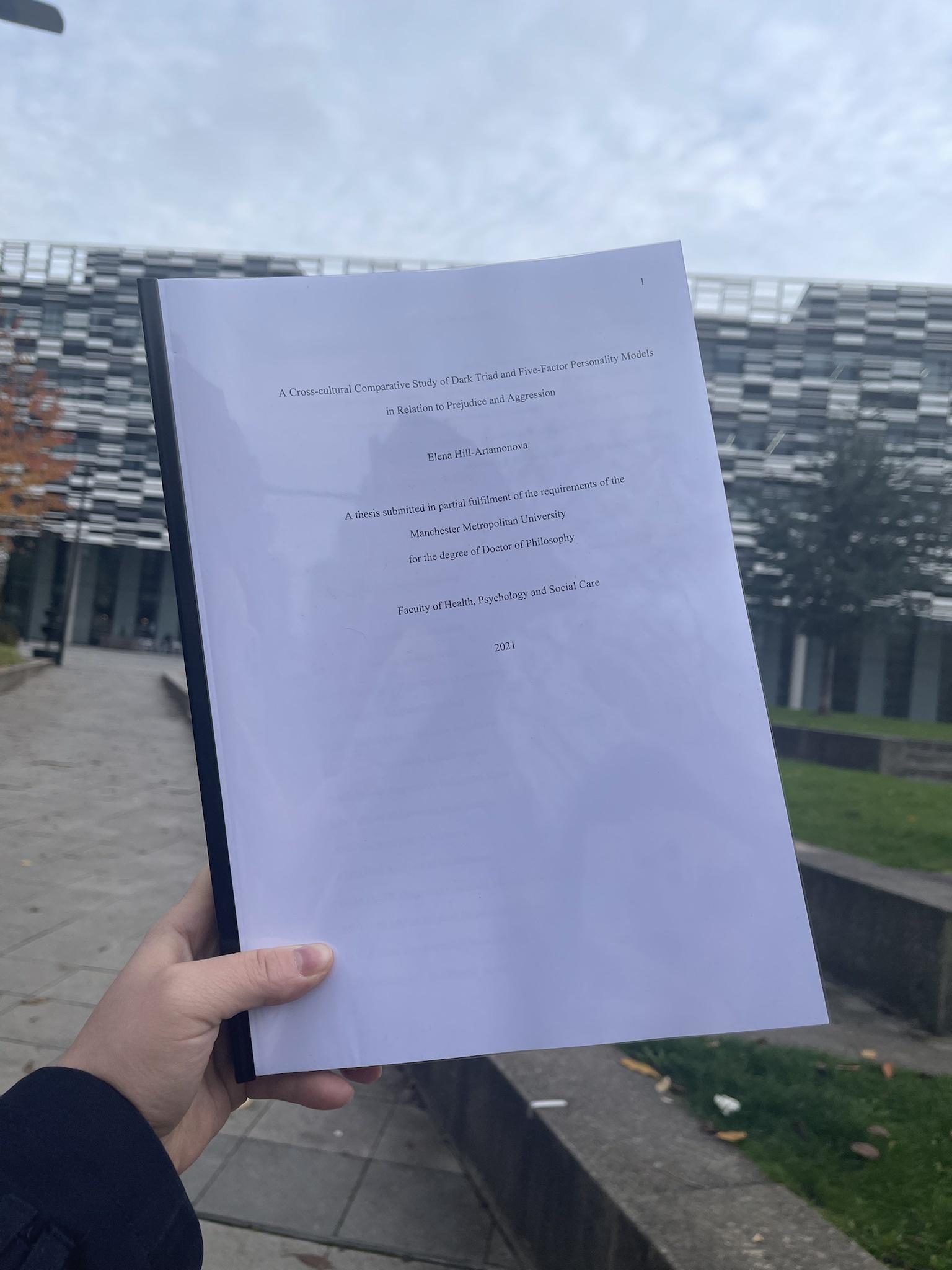 Submitted my PhD in psychology!!!!!