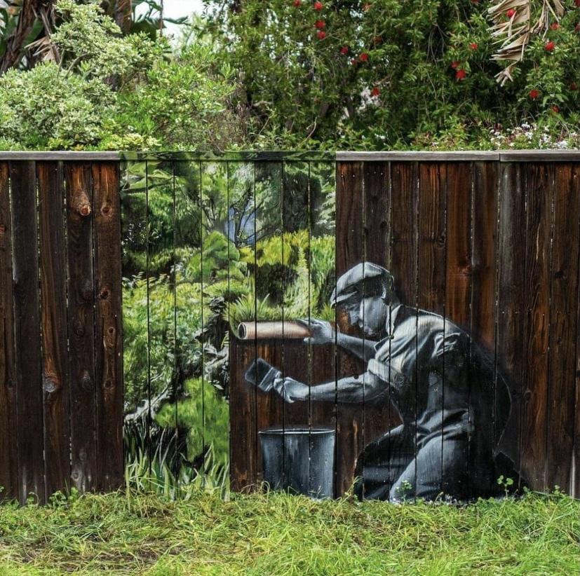 Make Earth Green Again, by street artist HIJACK